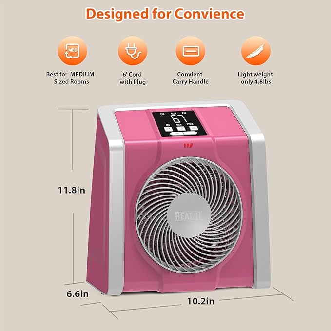 HEATIT Space Heater for Indoor, Digital Display - Image 8