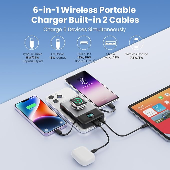 6 in 1 Magnetic Portable Charger - Image 3