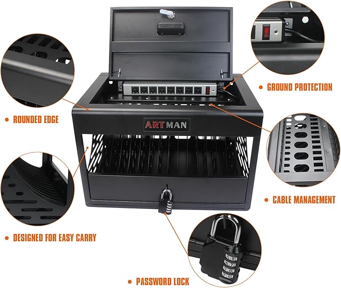 16 Device Wall-Mount Charging Station - Image 6