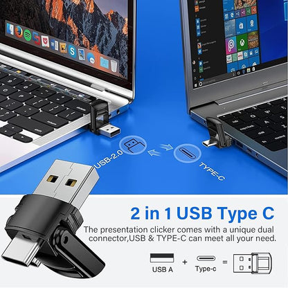 2-in-1 USB Type C Presentation Clicker, Clicker - Image 4