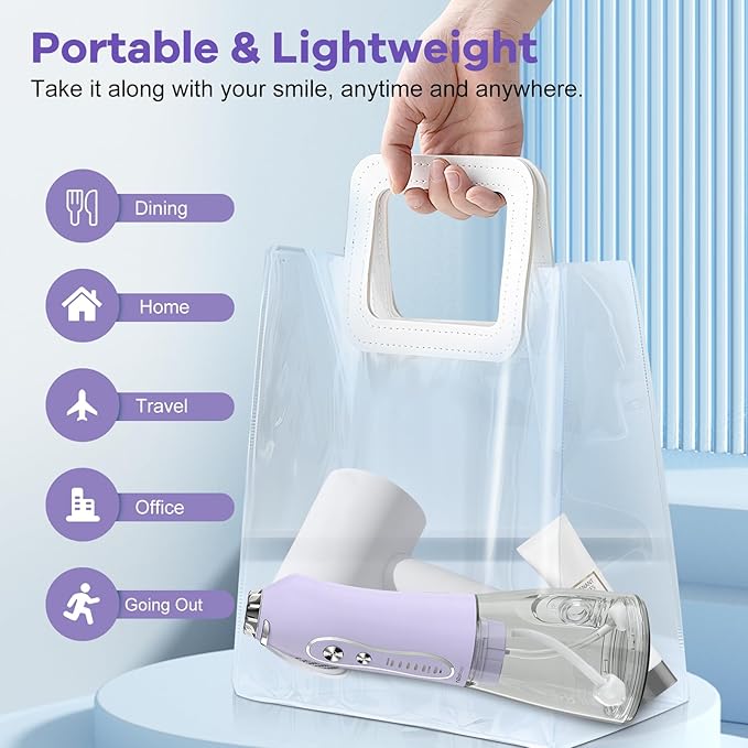 Water Dental Flosser Teeth Pick, H2ofloss Cordless Portable Oral Irrigator - Image 7