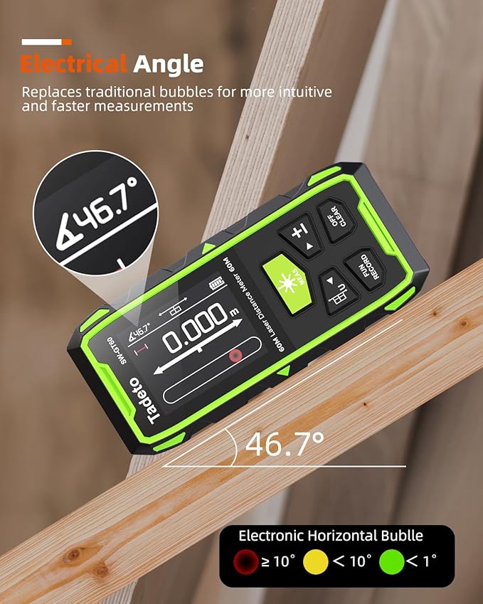Tadeto Dual Laser Measuring Tool, 393FT/120M Bilateral Laser Measurement Tool - Image 7