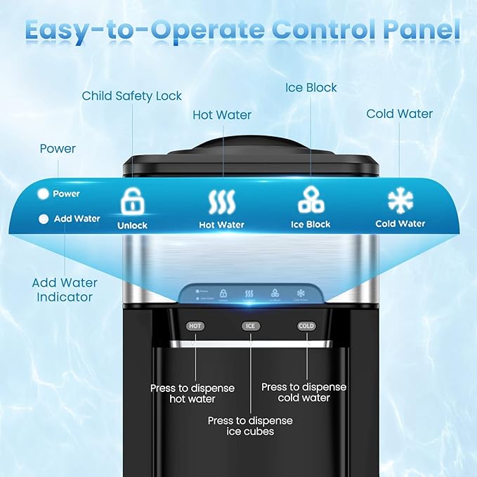 PETSITE Countertop Water Cooler Dispenser - Image 5