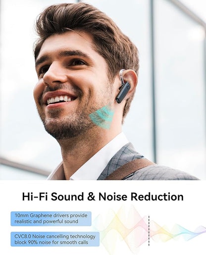 MQQC S525 Bluetooth 5.1 Wireless Earpiece, 16Hrs HD Calling, CVC8.0 Noise - Image 2