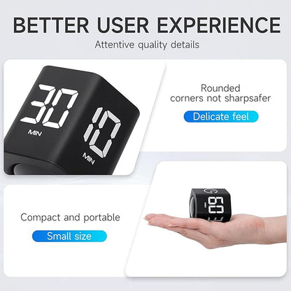 Productivity Timer 1, 60 Minutes Preset, Desk Cube Timer - Image 4