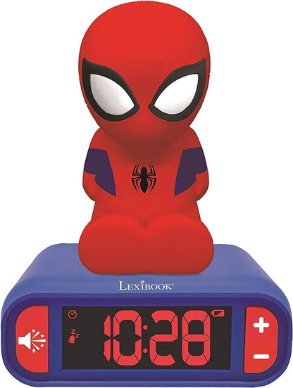 LEXiBOOK - Marvel Spider-Man Digital Alarm Clock - Boys Clock - Luminous by Lexibook