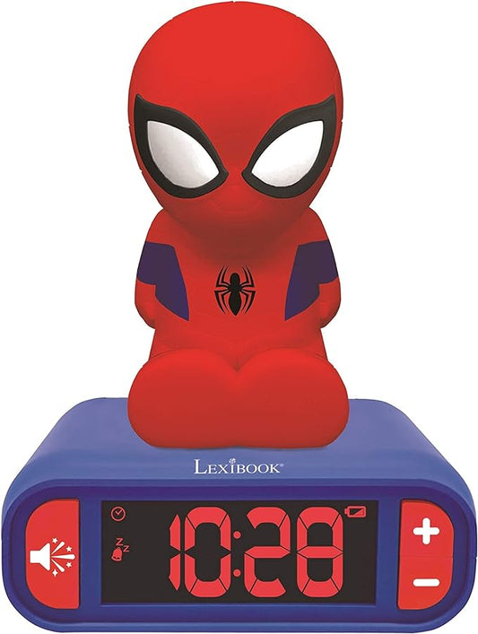 LEXiBOOK - Marvel Spider-Man Digital Alarm Clock - Boys Clock - Luminous by Lexibook