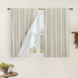 LAMIT 100% Blackout Short Linen Curtains by LAMIT