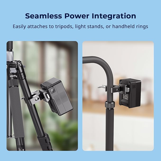 SMALLRIG V-Mount Crab-Shaped Clamp, 15-40mm Non-Slip Clamp, 1.5kg Load-Bearing - Image 6