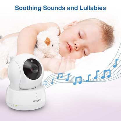VTech Video Baby Monitor with 3 Cameras, Night Vision, 1000ft Range, - Image 10