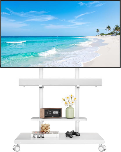 rolling tv stand with soundbar mount for 50-90inch, main product view