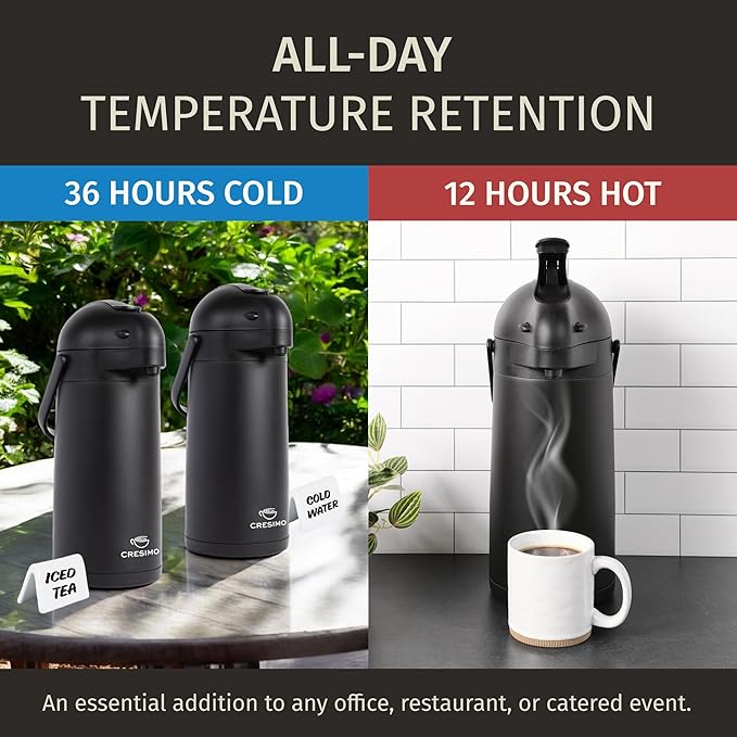 Airpot Coffee Dispenser With Pump, 36 Hours Cold - Image 2