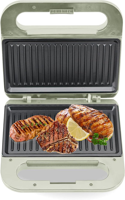 Living+ 9-Inch Electric Grill & Panini Press – Non-Stick Indoor Grill, 2-Slice - Image 3