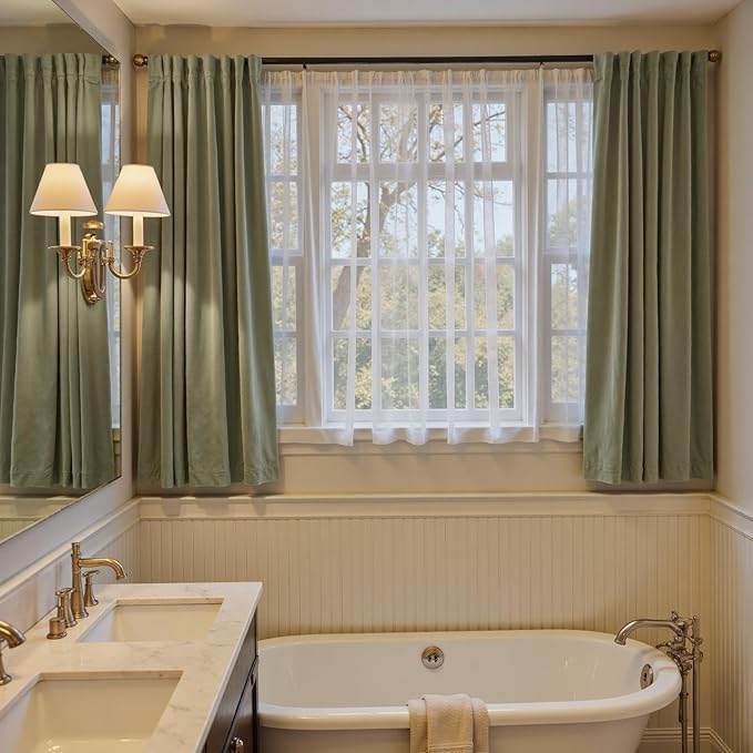 Lazzzy Velvet Blackout Curtains Thermal Insulated Room Window Drapes Super Soft - Image 6