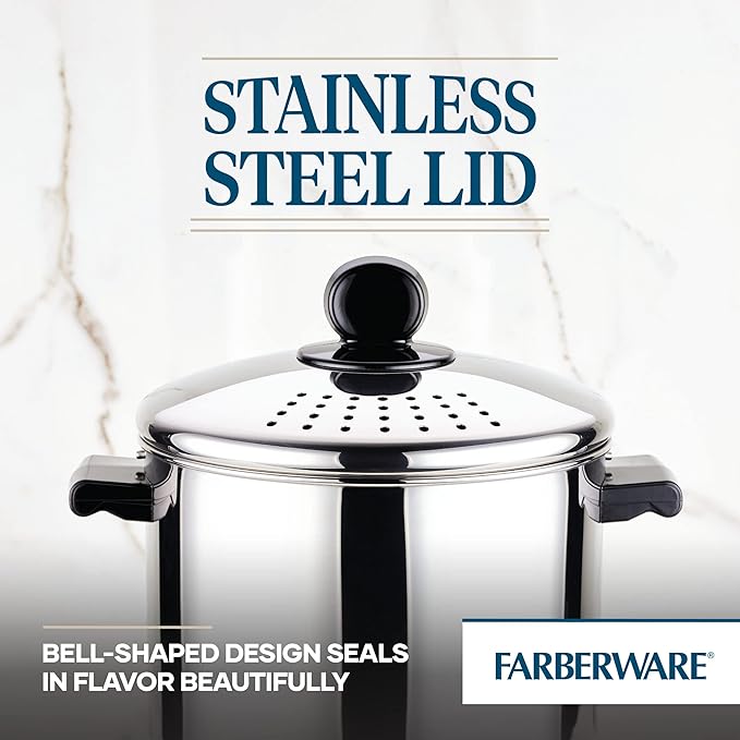 Farberware 70755 Classic Series Stainless Steel 8-Quart Covered Straining - Image 4