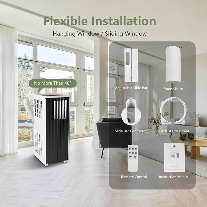 Portable Air Conditioners 8000 BTU, Remote Control AC Unit - Image 7