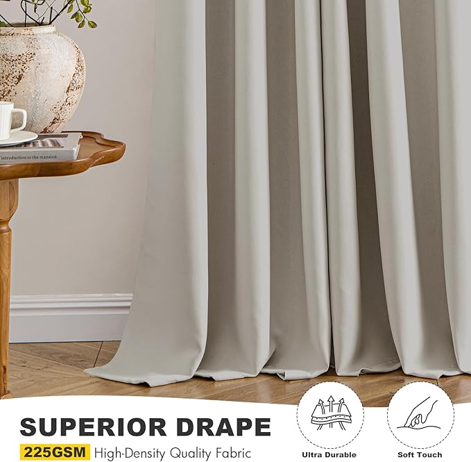 MIULEE Natural Blackout Curtains - Image 5