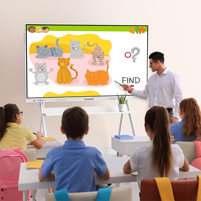 Interactive Smart Board for Classroom, 55” 8+128 GB Electronic Digital - Image 3