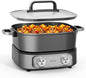 Electric Skillet 6-Quart Hot Pot Nonstick by AUTUCU