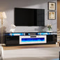 AMERLIFE 90" 2 Tier Fireplace TV Stand by AMERLIFE