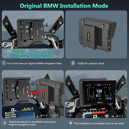 CARPURIDE W502BS PRO for BMW Motorcycle CarPlay & Android Auto Dual Bluetooth - Image 5