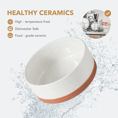 Ceramic 7.3inch Raised Dog Bowl Set, Elevated - Image 5