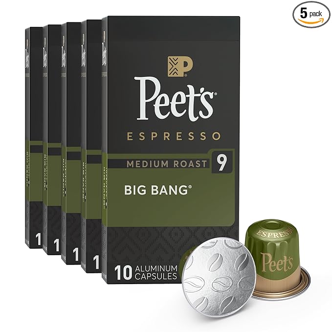 Peet's Coffee, Medium Roast Espresso Capsules, Compatible by Peet%E2%80%99sCoffee