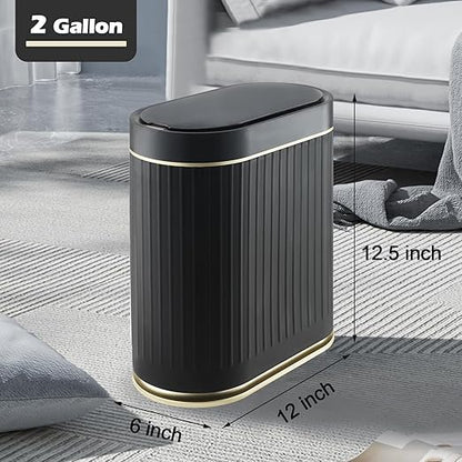Bathroom Sensor Trash Can with Lid Automatic 2 Gallon Small Sensor Garbage Bin - Image 2