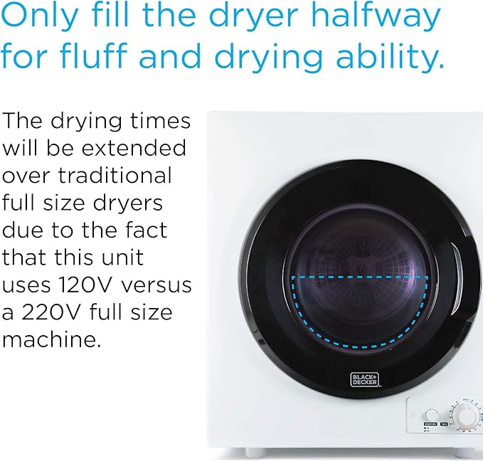 BLACK+DECKER BCED26 Compact Dryer - Image 6