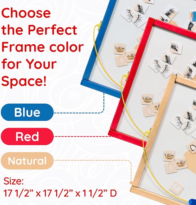 Magnetic Toddler Activity Wall Panel Toy – Interactive Wall Busy Board – - Image 5