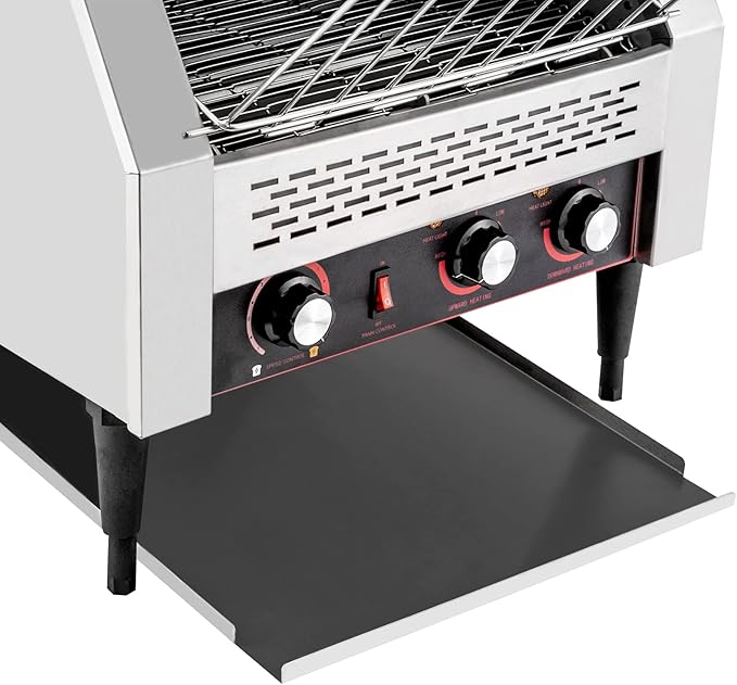 Commercial Conveyor Toaster-450 Slices/H, 2600W Stainless Steel Toasters - Image 6