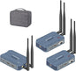 Wireless HDMI Transmitter and 2 Receivers, 4K@30HZ/2K@60HZ/1080P@60HZ，820FT/250M by newiedkvm