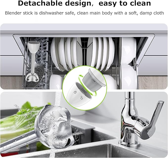 Bonsenkitchen Hand Blender, Immersion Blender - Image 6