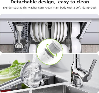 Bonsenkitchen Hand Blender, Immersion Blender - Image 6