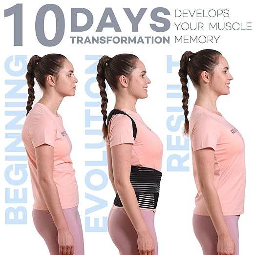 SICHEER Posture Corrector for Women and Men Back Brace Straightener Shoulder - Image 3