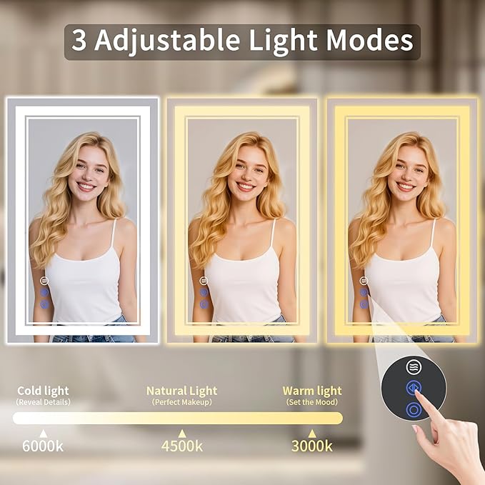 24"x42" LED Bathroom Mirror - Image 3