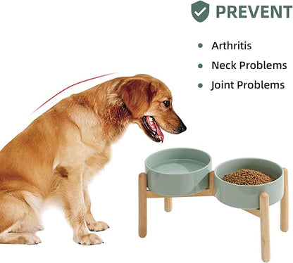 Ceramic 8.2inch Raised Dog Bowl - Image 5