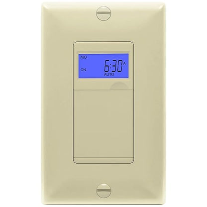Enerlites 7 Days Digital in-Wall Programmable Timer Switch by Enerlites