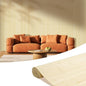 OUZUGIE 1 Pack 96x48 Inch Natural Bamboo Wall Panel – Raw Pole Wrap Paneling by OUZUGIE