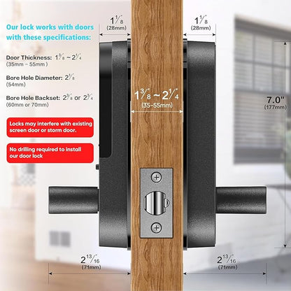 Keyless Entry Keypad Smart Door Lock - Image 6