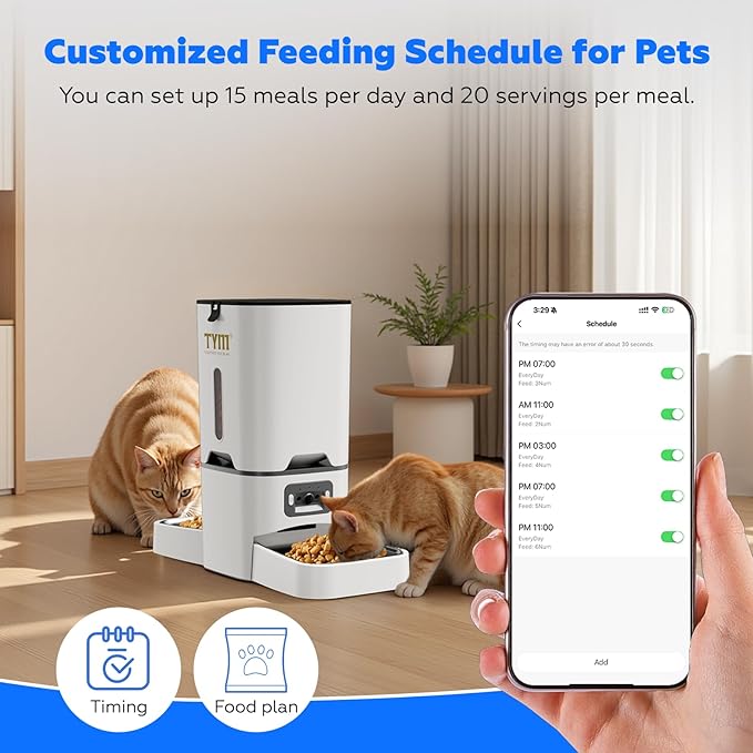 TYM Automatic Cat Feeder with 2 Camera - Image 6