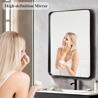 Fabuday Bathroom Mirror Over Sink 24x36 Black - Image 3
