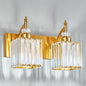 BBLLWJ Modern Bathroom Vanity Light 2-Light Gold Crystal Light Fixtures Over by BBLLWJ