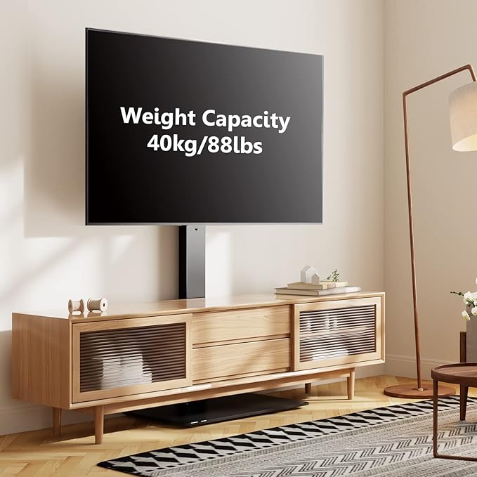 FITUEYES Swivel Floor TV Stand - Image 6