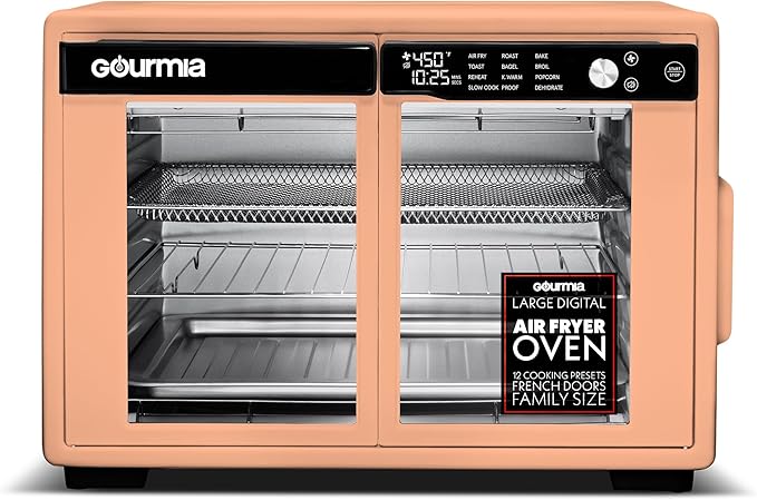 Gourmia French Door Air Fryer Oven - 37 Qt Large Capacity Convection Toaster by Gourmia