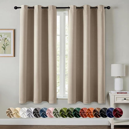 MIULEE Taupe Blackout Curtains by MIULEE