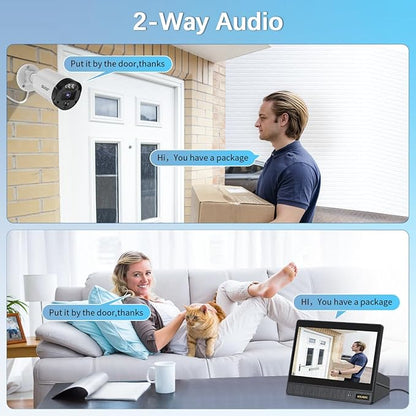 【All-in-One Security System】 4K Outdoor Wired Security Camera System, Home - Image 4