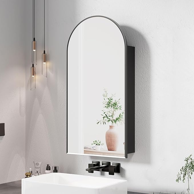 Black Arched Medicine Cabinet by Mepplzian