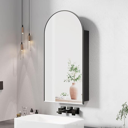 Black Arched Medicine Cabinet by Mepplzian