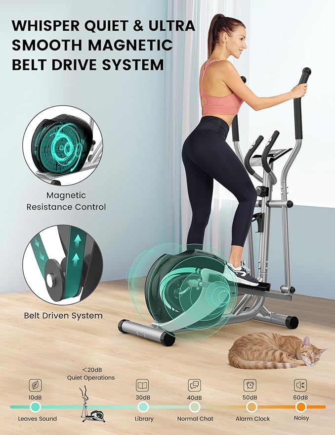 THERUN Elliptical Machine for Home, Hyper-Quiet Elliptical Exercise Machine - Image 2